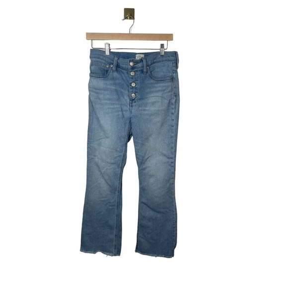 J. Crew 10’’ Billie Demi Boot Crop Jeans in Light Wash Size 28 - Picture 4 of 16